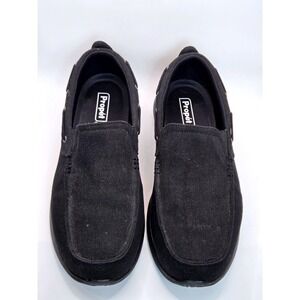 Propet MCX044C Men's Black Canvas Slip On Loafer Shoes Size 11 XX 5E
